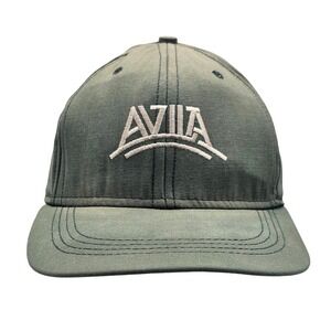 Vintage Imperial Headwear Avia Hat USA Made ACTWU Union Strapback Green Cap